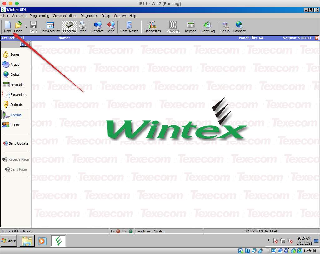 Wintex new account
