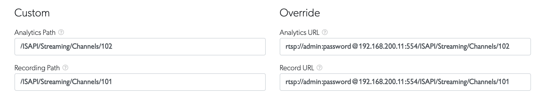 Custom paths vs Override URLs