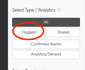 Flagged filter